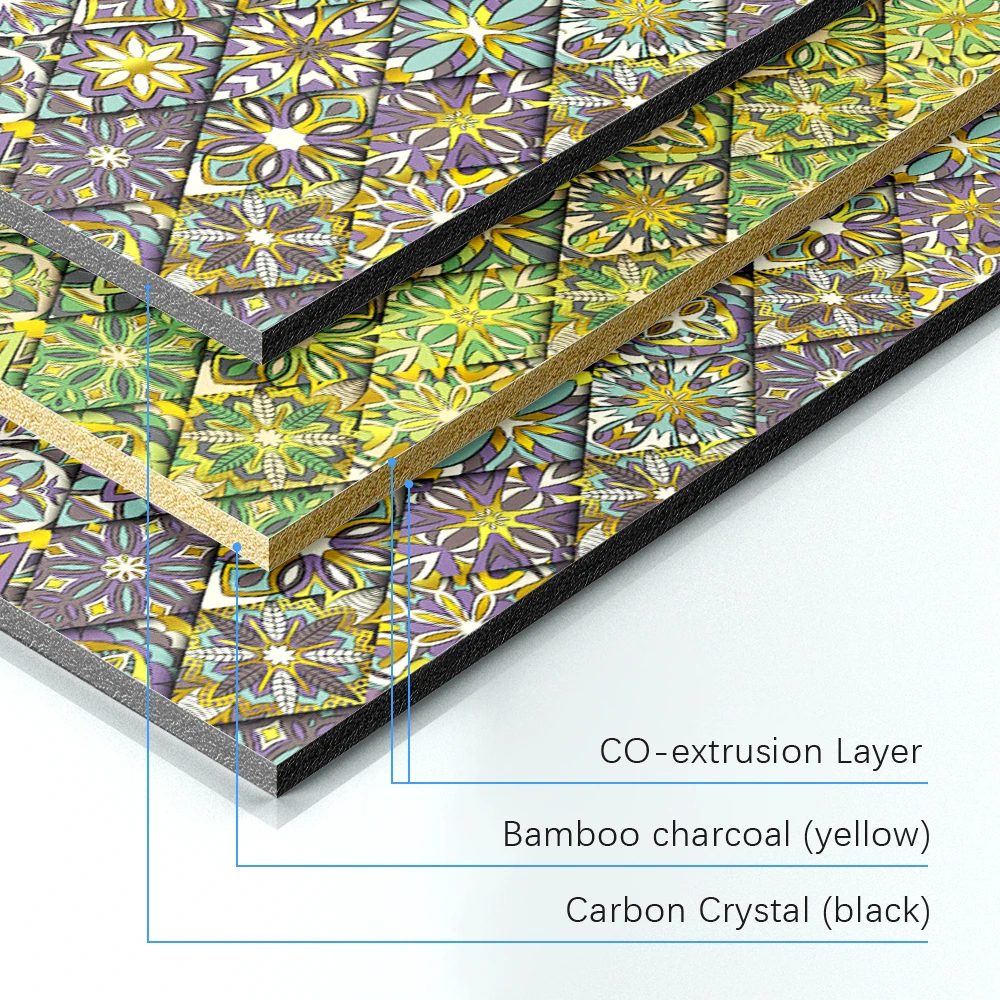 Otel ve Ev i&ccedil;in &Ccedil;evre Dostu 3D Bambu K&ouml;m&uuml;r Fiber Duvar Kaplama Yanmaz Su Ge&ccedil;irmez PVC Panel Dekorasyon